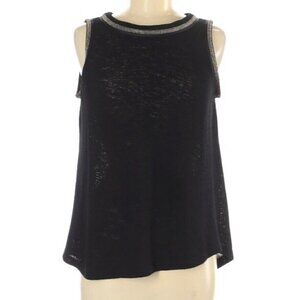 Sanctuary Women's Knit Sleeveless Sweater (Medium-Black)